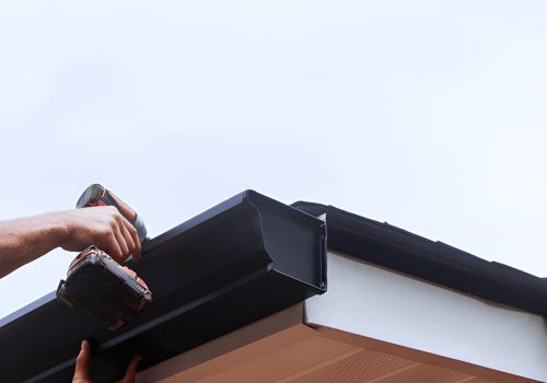 Siding and gutter services protecting the exterior of a home Siding and gutter services protecting the exterior of a home